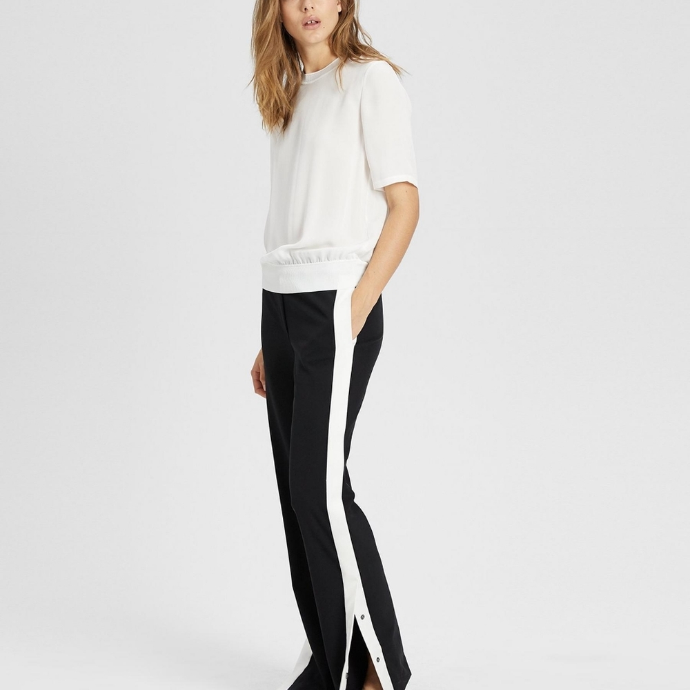 Theory silk combo tee